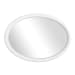 Bali - Ribbed Oval Mirror - White