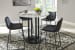 Centiar - Black / Gray - Round Dining Room Counter Table