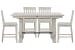 Bronwyn - Extendable Rectangular Counter Height Dining Table With 4 Counter Chairs - Alabaster