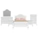 Jesse - Full Panel 6 Piece Bedroom Set - White