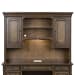 Amelia - Jr Executive Credenza Hutch - Dark Brown