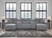 Modmax II - 5-Piece Power Reclining Sectional With Double Chaise And 2 Consoles - Salt And Pepper