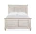 Newport - Queen Shutter Panel Bed, 2 Nightstands And Drawer Dresser With Landscape Mirror - Alabaster