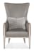 CC - Kyndall Club Chair With Accent Pillow - Dark Gray