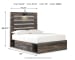 Drystan - Full Panel Bed With 4 Side Drawers - Brown / Beige