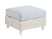 Ocean Breeze Promenade - Ottoman - White / Light Blue
