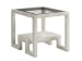 Oyster Bay - Harper End Table - Pearl Silver