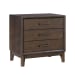 Arlington - 3 Drawer Nightstand - Dark Brown