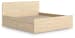 Onita - King Panel Platform Bed With 2 Side Storage - Natural