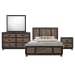 Harlington - King Panel 4 Piece Bedroom Set - Dark Chocolate