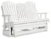 Hyland Wave - White - Glider Loveseat