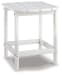 Sundown Treasure - Rectangular End Table - White