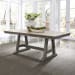 Lindsey Farm - 6 Piece Trestle Table Set - Dark Gray