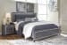 Lodanna - Gray - King Panel Bed With Roll Slats
