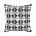 Radiant Oasis - Nubia Pillow 22' x 22' - Black/White