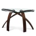 Allure - Sofa Table With Glass Top - Hazlenut