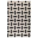 Preston - 5' x 8' Rug - Ivory/Black