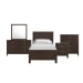 Sami - Youth Twin Panel 5 Piece Bedroom Set - Espresso