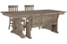 Tinley Park - Extendable Rectangular Dining Table With 2 Side Chairs And Bench - Dove Tail Gray