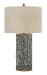 Dayo - Gray / Gold Finish - Metal Table Lamp 