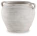 Meadie - Distressed White - 9" Vase