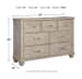 Naydell - Rustic Gray - 7 Pc. - Dresser, Mirror, Chest, King Panel Bed with 2 Storage Drawers, Nightstand