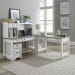 Magnolia Manor - 5 Piece Home Office Set (L Shaped Desk & Hutch) - White