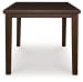 Haddigan - Dining Room Counter Height Butterfly Extension Table - Dark Brown