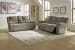Draycoll - Light Gray - 3 Pc. - Reclining Sofa, Loveseat, Rocker Recliner