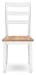 Gesthaven - Dining Room Side Chair (Set of 2) - Natural / White
