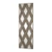 Tahira - Geometric Argyle Pattern Wall Mirror - Light Brown