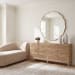Coast - 6 Drawer Rattan Chest - Woodtone