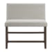 Seneca - Counter Bench With Upholstered Back - Brown