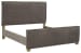 Krystanza - Weathered Gray - Queen Upholstered Panel Bed