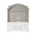 Magnolia Manor - Arched Entertainment Hutch - White