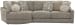 Turner - 2 Piece Sofa Cuddler With Left Side Facing Cuddler - Mushroom