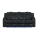 Carlo - Power Motion Sofa With Power Headrest, Dropdown Table, Power Strip, LED And Reading Light - Pebble Black
