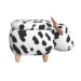 Animal Stools - Cow Storage Stool - White And Black