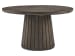 Kavanaugh - Extendable Round Dining Table With 4 Host Chairs - Weathered Kona Brown / Gray