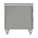 Avril - Chairside Table With Power/USB - Silver