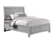 Bonanza Mansion Bed with Storage Footboard Gray Full