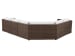 Kilimanjaro - Sectional - White / Dark Brown