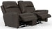 Fredda - Italian Leather Match Power Zero Gravity Reclining Console Loveseat With Power Adjustable Headrest - Coffee