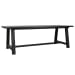 Agnes - 94" Outdoor Dining Table - Black