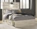 Cambeck - Full Panel Bed With 4 Storage Drawers - Whitewash
