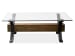 Sawyer - Rectangular Cocktail Table With End Table - Toasted Nutmeg And Smoked Iron