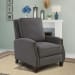 Melrose - Push Thru The Arm Recliner - Dark Gray