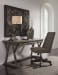 Luxenford - Grayish Brown - 2 Pc. - Large Leg Desk, Swivel Desk Chair