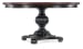Charleston - Round Pedestal Dining Table With 1-20in leaf - Dark Brown