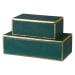 Karis - Boxes (Set of 2) - Emerald Green